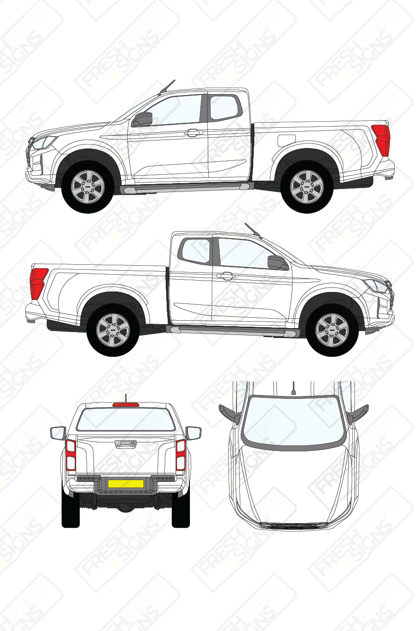 Van Graphics - Isuzu | D-Max | 2020-2025 | Extended Cab