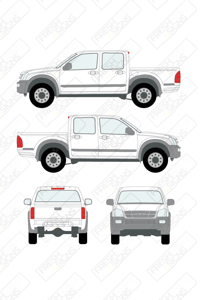 Van Graphics - Isuzu | Rodeo | 2003-2009 | Double Cab