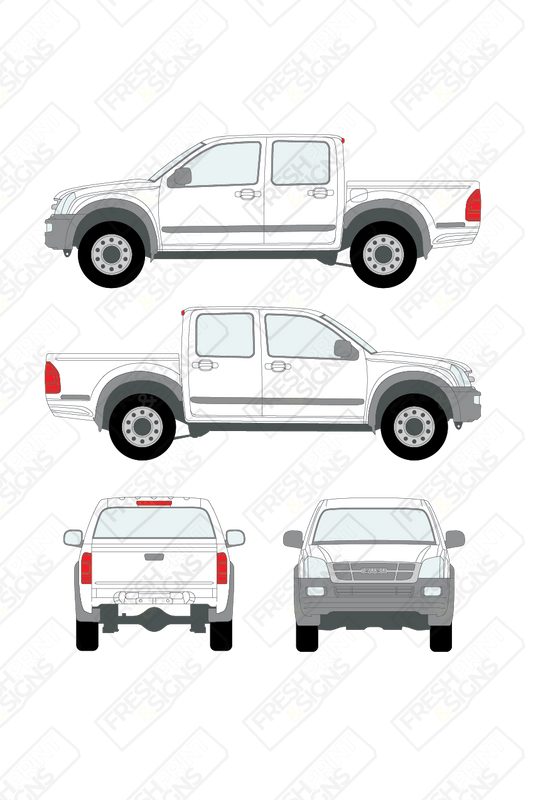 Van Graphics - Isuzu | Rodeo | 2003-2009 | Double Cab
