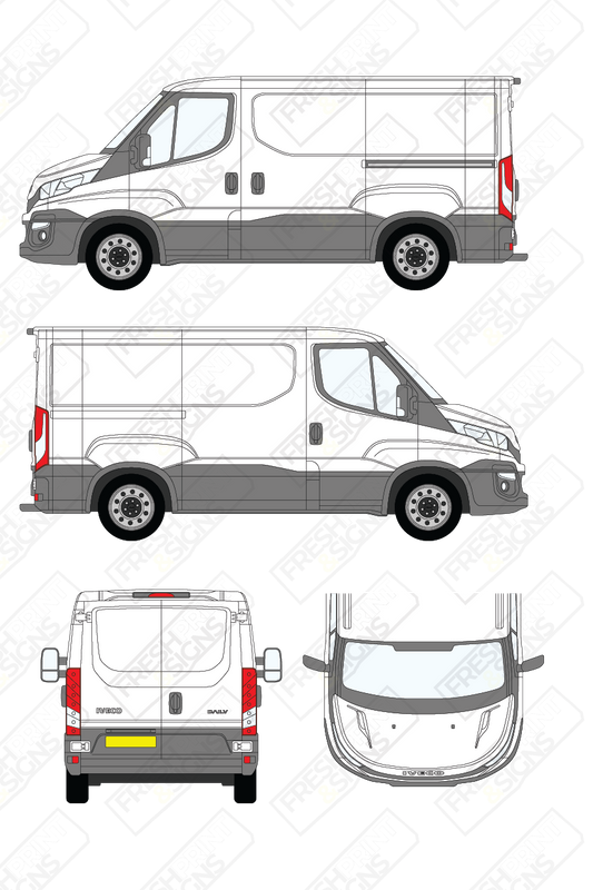 Van Graphics - Iveco | Daily | 2014-2019 | Short Wheelbase (L1) | Low Roof (H1) | Panelled Rear Doors