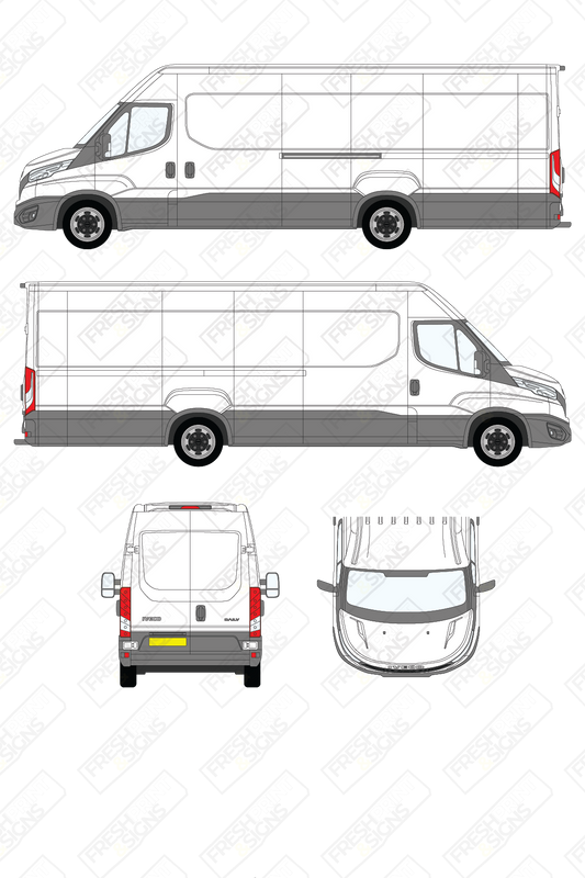 Van Graphics - Iveco | Daily | 2019-2025 | Maxi-Long Wheelbase (L5) | Medium Roof (H2) | Panelled Rear Doors