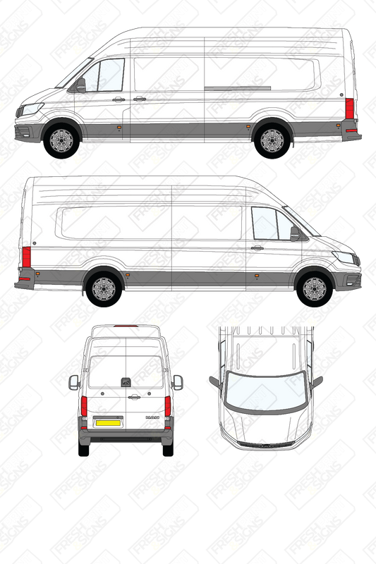 Van Graphics - MAN | TGE | 2017-2025 | Extra-Long Wheelbase (L3) | Extra-High Roof (H3) | Panelled Rear Doors