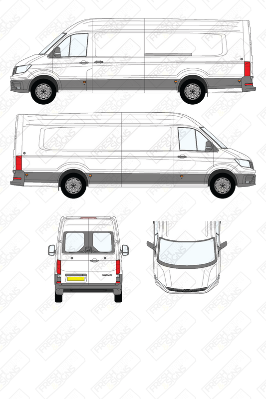 Van Graphics - MAN | TGE | 2017-2025 | Extra-Long Wheelbase (L3) | High Roof (H2) | With Rear Windows