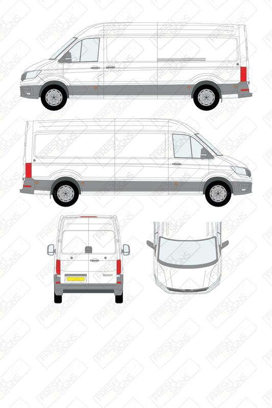 Van Graphics - MAN | TGE | 2017-2025 | Long Wheelbase (L2) | High Roof (H2) | Panelled Rear Doors