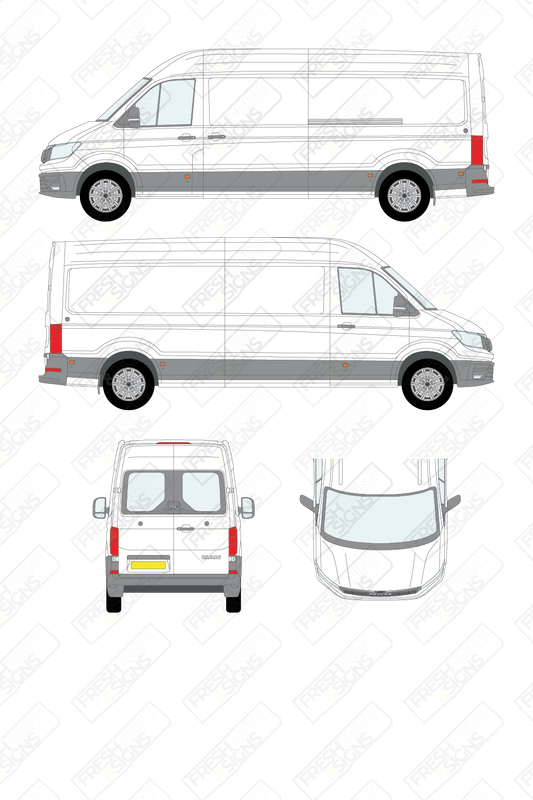 Van Graphics - MAN | TGE | 2017-2025 | Long Wheelbase (L2) | High Roof (H2) | With Rear Windows