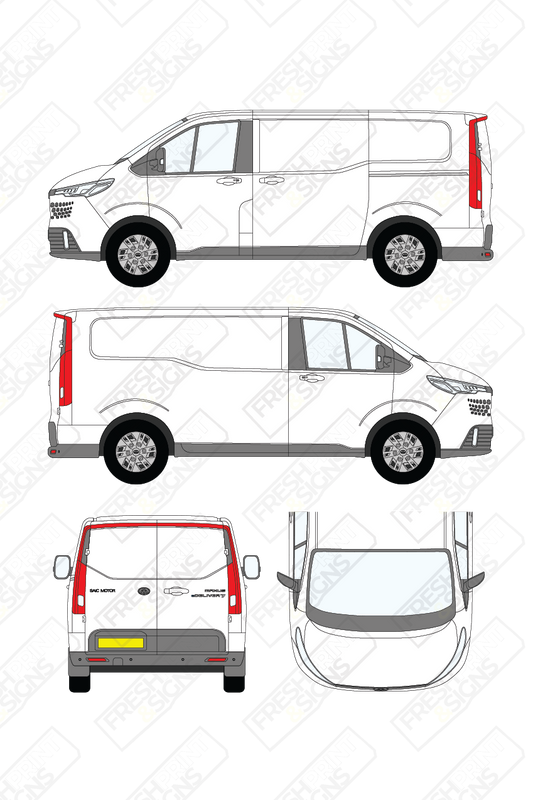 Van Graphics - Maxus | E-Deliver 7 | 2024-2025 | Short Wheelbase (L1) | Low Roof (H1) | Panelled Rear Doors