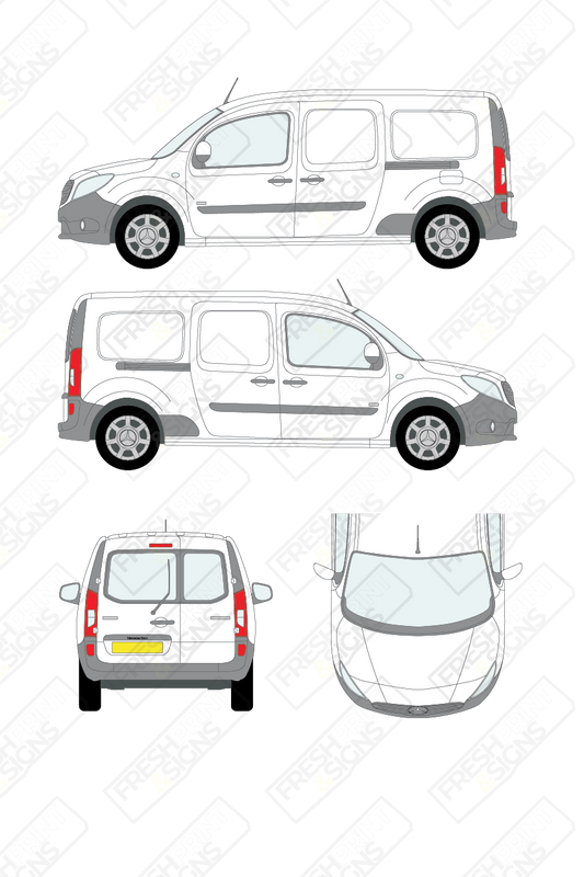 Van Graphics - Mercedes | Citan | 2012-2022 | Long Wheelbase (L3) | With Rear Windows
