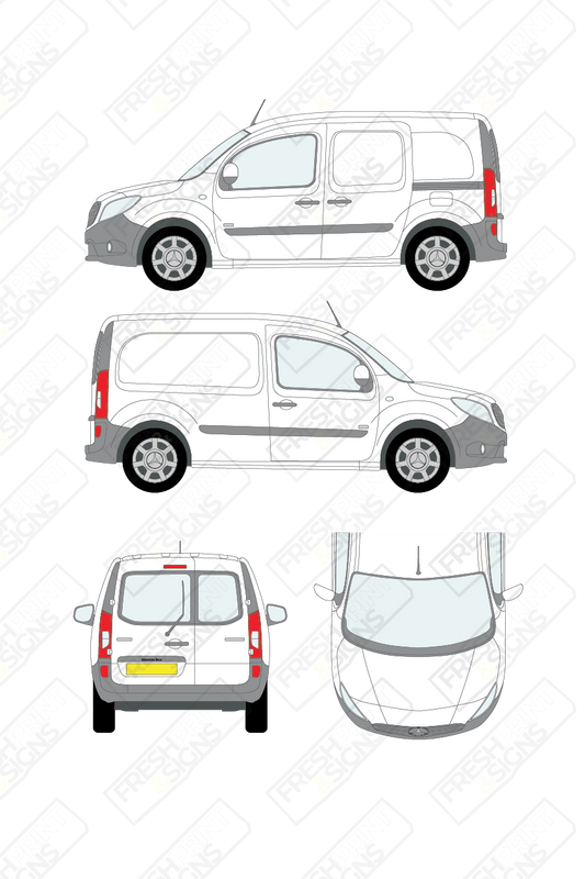 Van Graphics - Mercedes | Citan | 2012-2022 | Medium Wheelbase (L2) | With Rear Windows