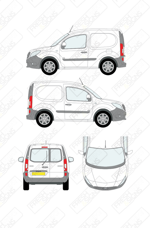 Van Graphics - Mercedes | Citan | 2012-2022 | Short Wheelbase (L1) | With Rear Windows