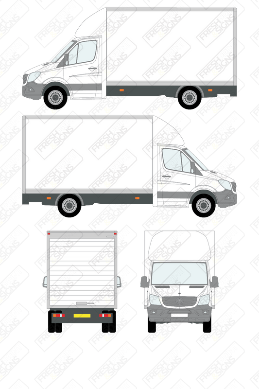 Van Graphics - Mercedes | Sprinter Luton | 2013-2018 | No Tail Lift