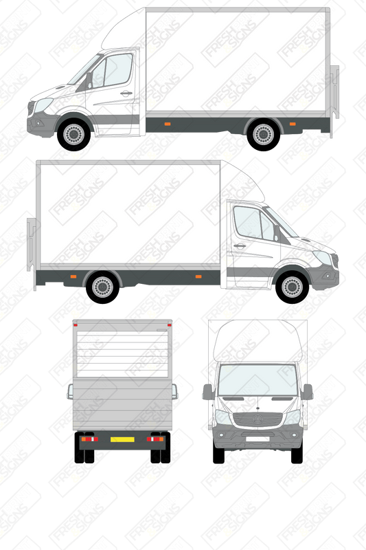 Van Graphics - Mercedes | Sprinter Luton | 2013-2018 | With Tail Lift