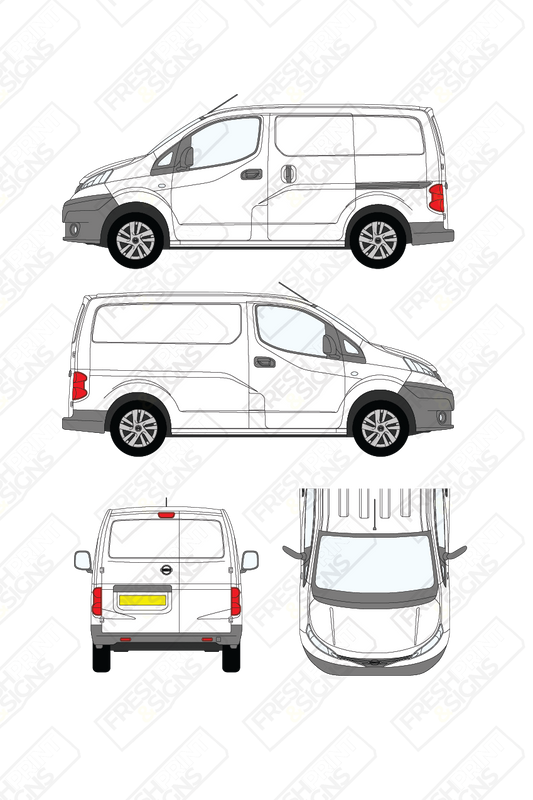 Van Graphics - Nissan | NV200 | 2009-2017 | Panelled Rear Doors