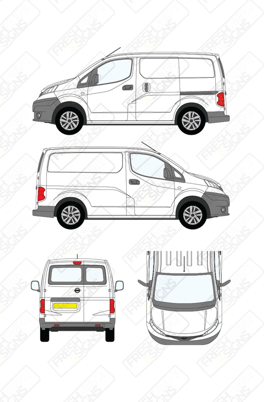 Van Graphics - Nissan | NV200 | 2009-2017 | With Rear Windows