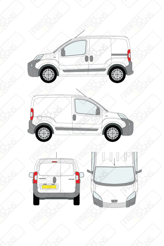 Van Graphics - Peugeot | Bipper | 2008-2018 | Panelled Rear Doors
