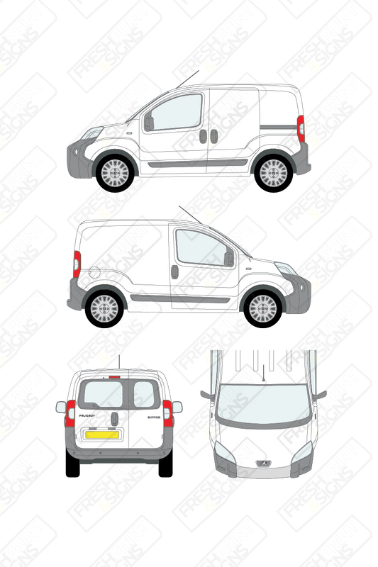 Van Graphics - Peugeot | Bipper | 2008-2018 | With Rear Windows