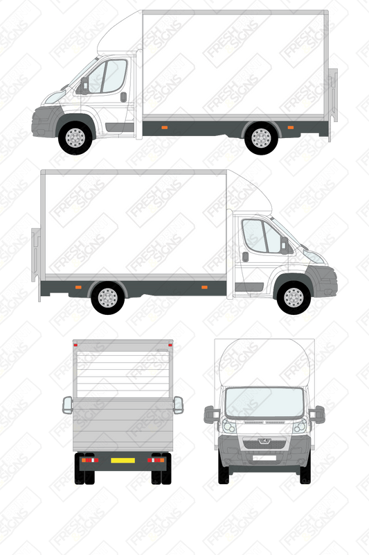 Van Graphics - Peugeot | Boxer Luton | 2006-2014 | With Tail Lift