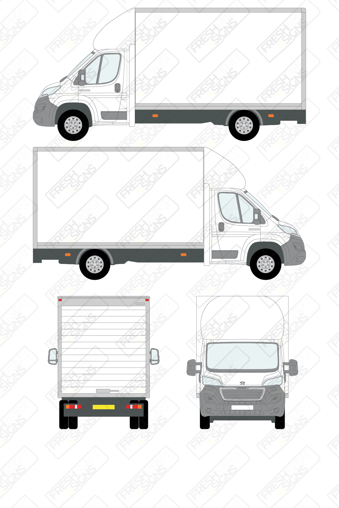 Van Graphics - Peugeot | Boxer Luton | 2014-2025 | No Tail Lift