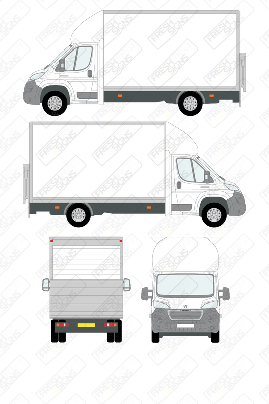 Van Graphics - Peugeot | Boxer Luton | 2014-2025 | With Tail Lift