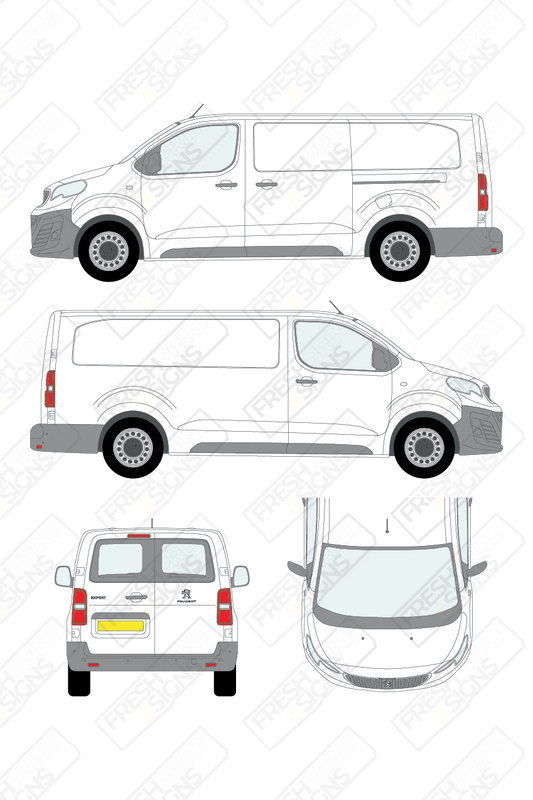 Van Graphics - Peugeot | Expert | 2016-2024 | Long Wheelbase (L3) | With Rear Windows