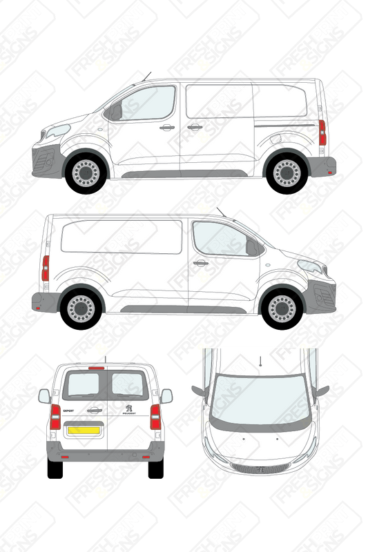 Van Graphics - Peugeot | Expert | 2016-2024 | Medium Wheelbase (L2) | With Rear Windows