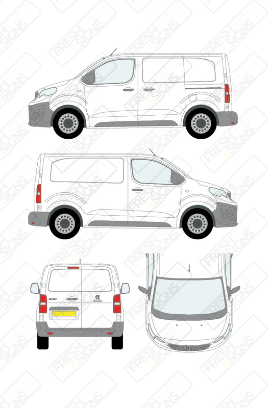 Van Graphics - Peugeot | Expert | 2016-2024 | Short Wheelbase (L1) | Panelled Rear Doors