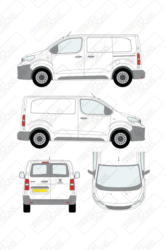 Van Graphics - Peugeot | Expert | 2016-2024 | Short Wheelbase (L1) |  With Rear Windows