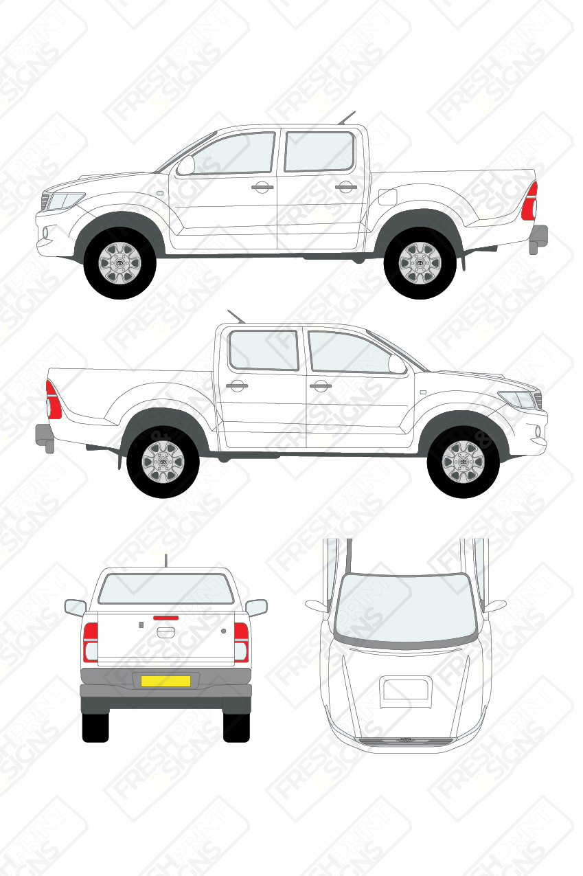 Van Graphics - Toyota | Hi-Lux | 2012-2016 | Double Cab