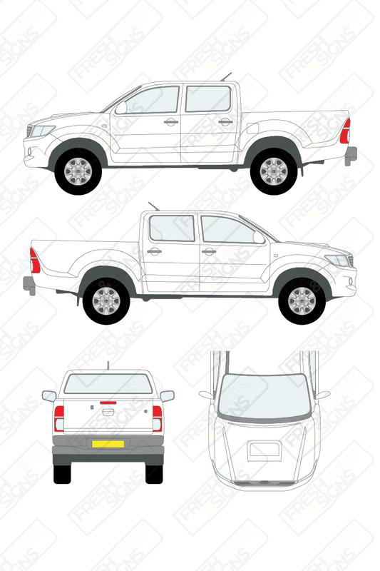 Van Graphics - Toyota | Hi-Lux | 2012-2016 | Double Cab