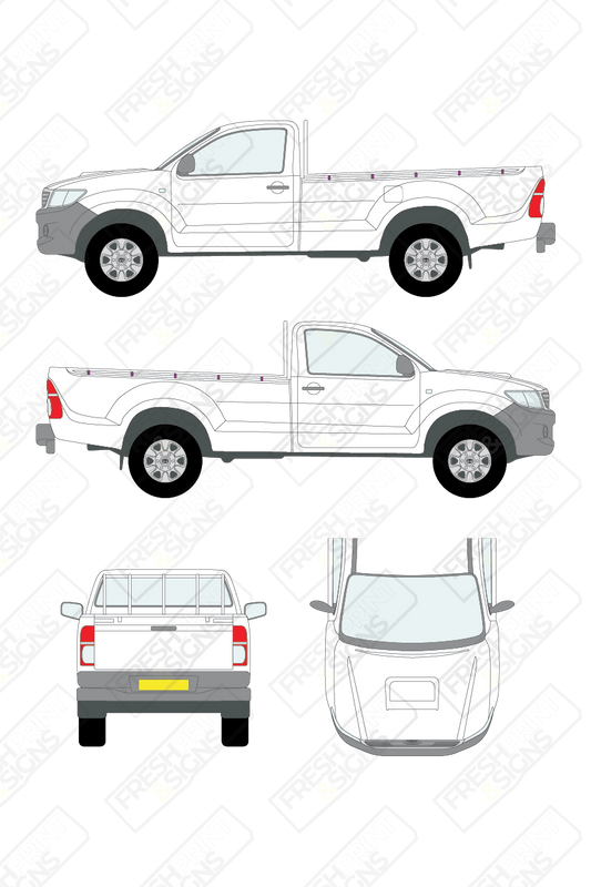 Van Graphics - Toyota | Hi-Lux | 2012-2016 | Standard Cab