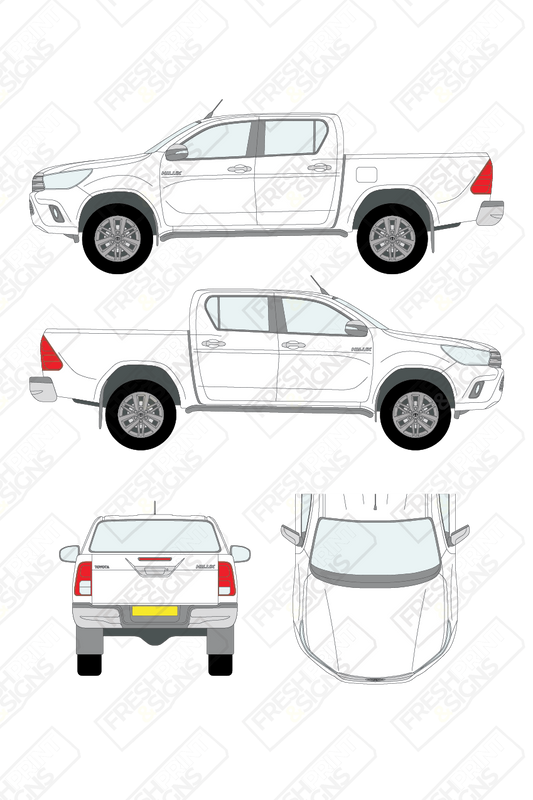 Van Graphics - Toyota | Hi-Lux | 2016-2020 | Double Cab