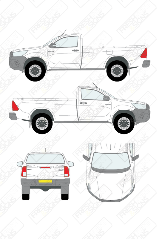 Van Graphics - Toyota | Hi-Lux | 2016-2020 | Standard Cab