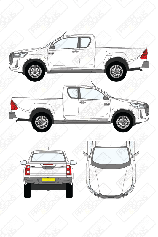 Van Graphics - Toyota | Hi-Lux | 2021-2025 | Extra Cab