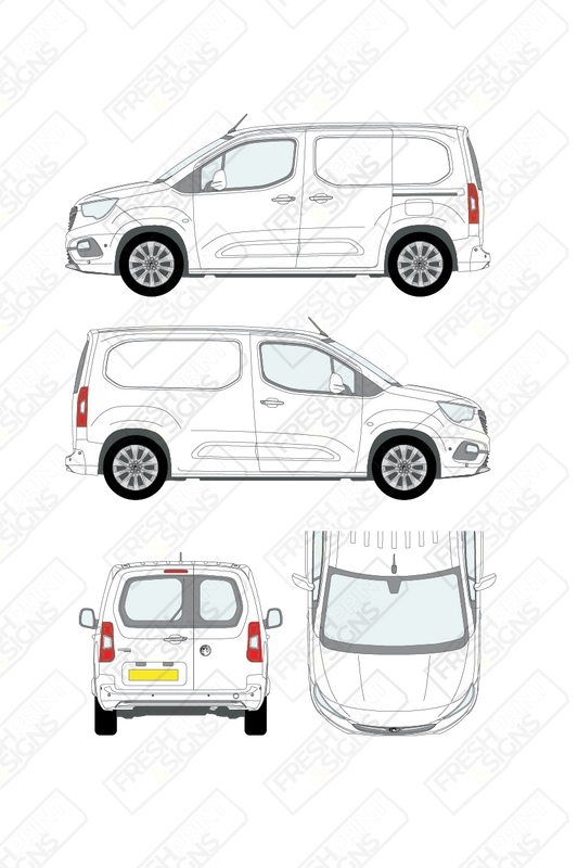 Van Graphics - Vauxhall | Combo | 2019-2025 | Short Wheelbase (L1) | With Rear Windows