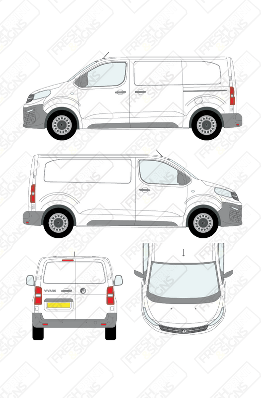 Van Graphics - Vauxhall | Vivaro | 2019-2025 | Short Wheelbase (L1) | Panelled Rear Doors