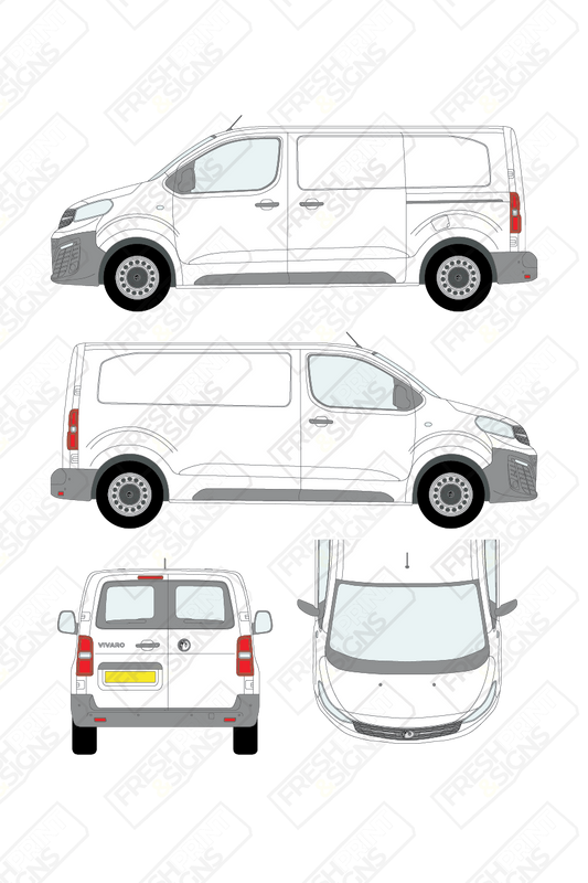 Van Graphics - Vauxhall | Vivaro | 2019-2025 | Short Wheelbase (L1) | With Rear Windows