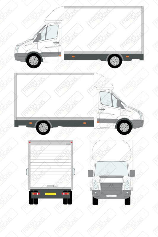 Van Graphics - Volkswagen | Crafter Luton | 2006-2011 | No Tail Lift