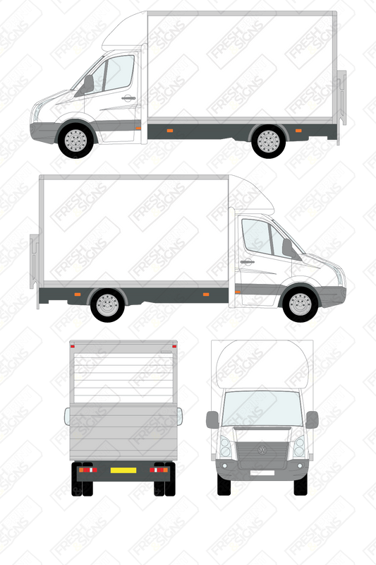 Van Graphics - Volkswagen | Crafter Luton | 2006-2011 | With Tail Lift