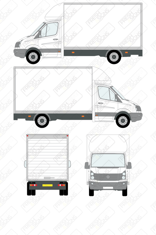 Van Graphics - Volkswagen | Crafter Luton | 2011-2017 | No Tail Lift