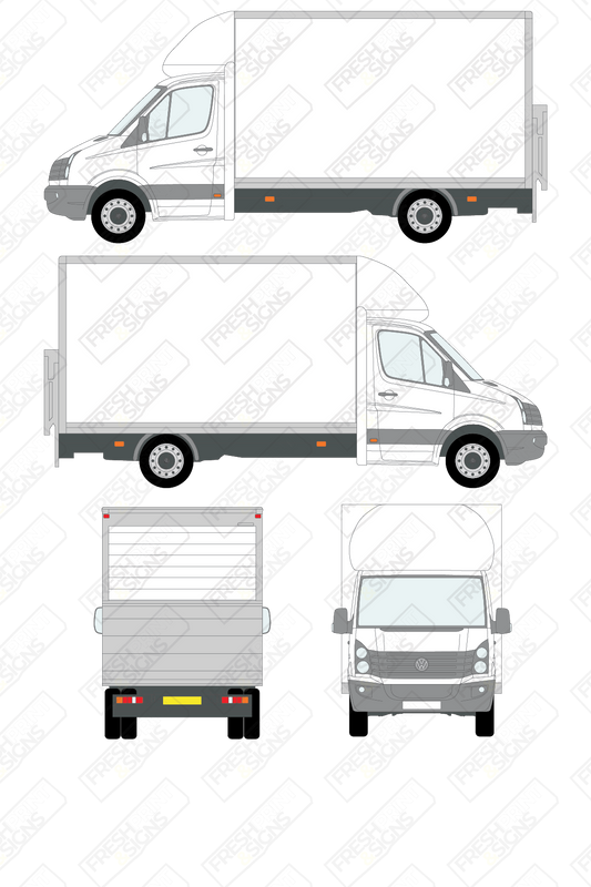 Van Graphics - Volkswagen | Crafter Luton | 2011-2017 | With Tail Lift